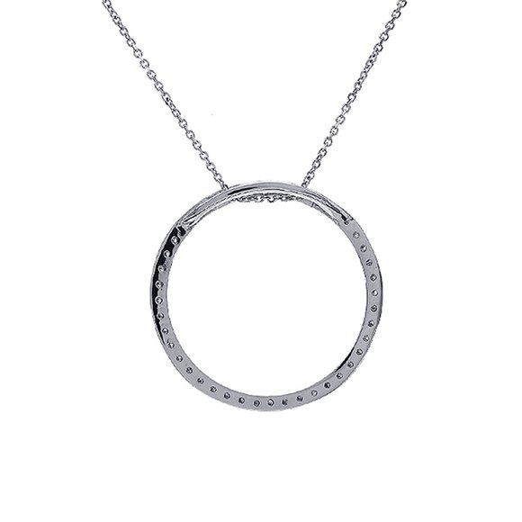 0.45 Carat Diamond Sparkling Eternity Pendant - Picture 3 of 10